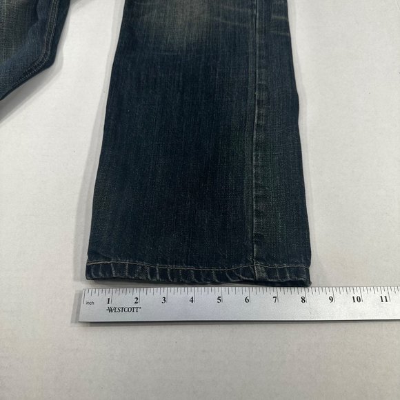 Levi Strauss Men's Size 32x30 Red Tag 505 Straight Fit Denim Blue Jeans Preowned - Picture 11 of 14